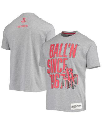 Men's Heather Gray Houston Rockets Since 1967 T-shirt by BALL'N