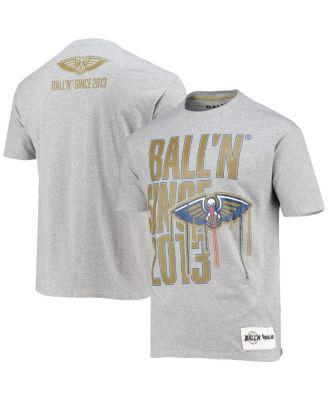 Men's Heather Gray New Orleans Pelicans Since 2013 T-shirt by BALL'N