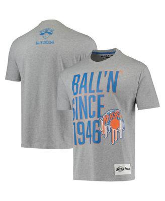 Men's Heather Gray New York Knicks Since 1946 T-shirt by BALL'N