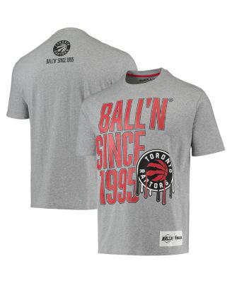 Men's Heather Gray Toronto Raptors Since 1995 T-shirt by BALL'N