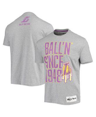 Men's Heathered Gray Los Angeles Lakers Since 1948 T-shirt by BALL'N