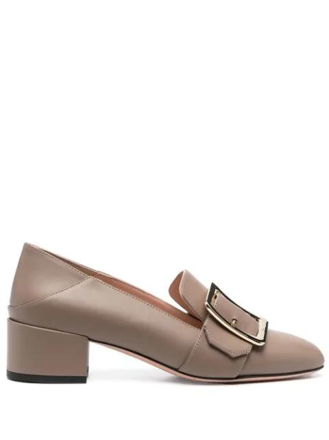 buckled leather pumps by BALLY