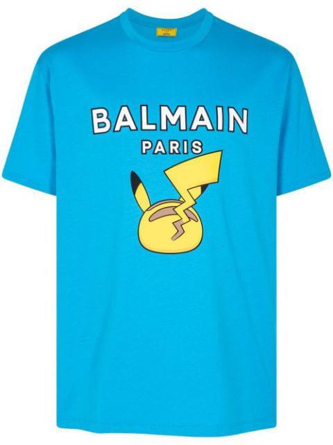 x Pokémon Pikachu graphic T-shirt by BALMAIN
