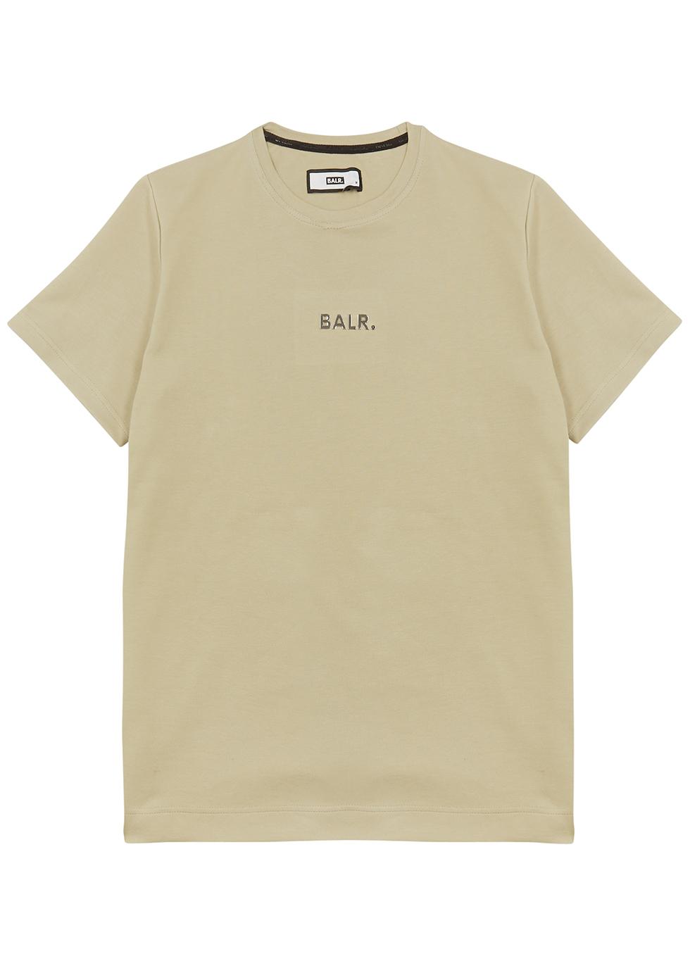 Green logo cotton-blend T-shirt by BALR.