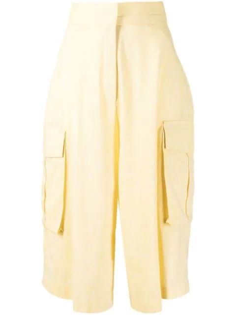 high-waisted cropped culottes by BAMBAH