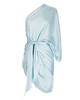 Cabana One-Shoulder Satin Mini Dress by BAOBAB