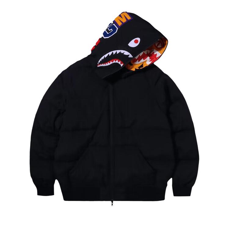 BAPE Shark x Tiger Hoodie Down Jacket 