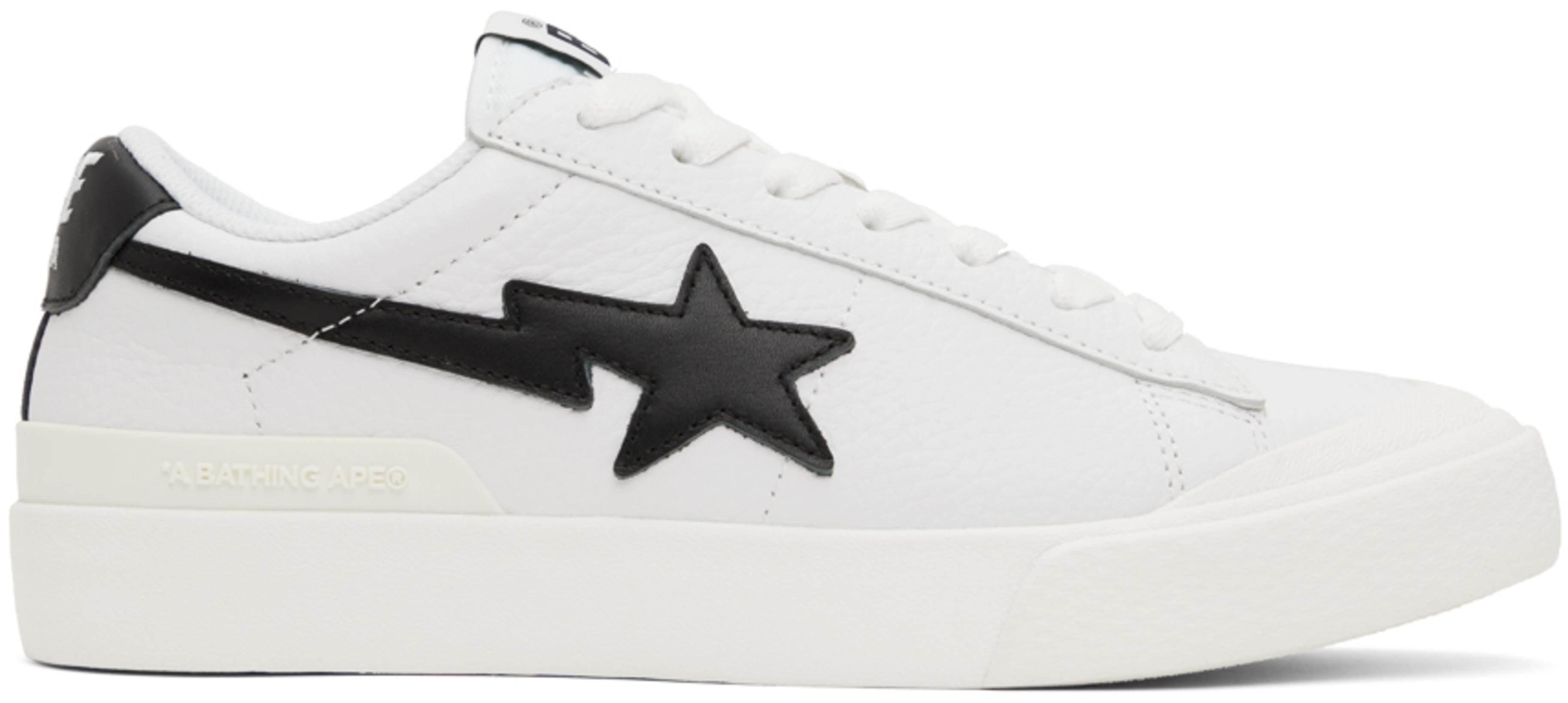 White Mad Sta Sneakers by BAPE