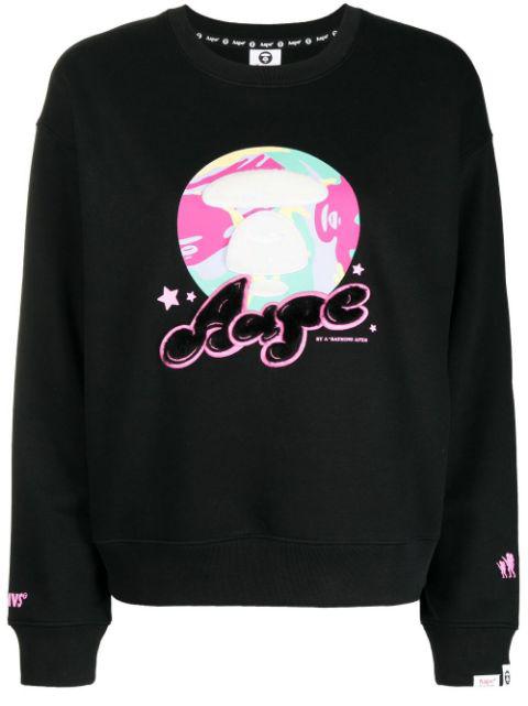 embroidered-logo sweatshirt by BAPE