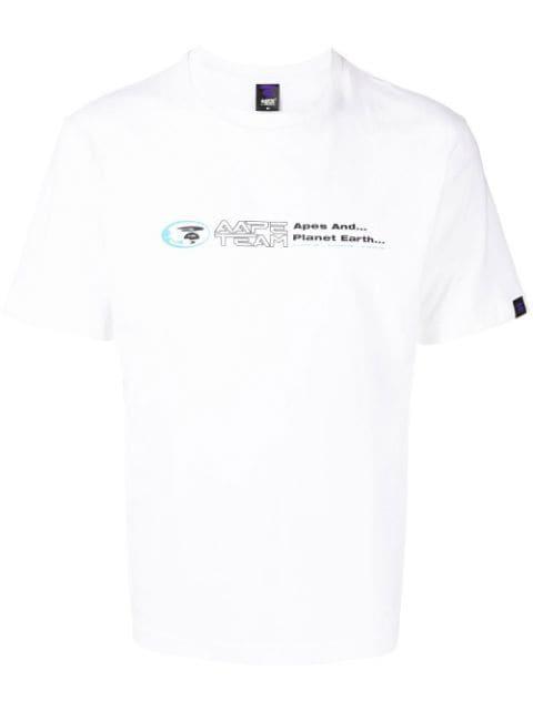 graphic logo-print T-shirt by BAPE