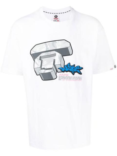 graphic-print T-shirt by BAPE