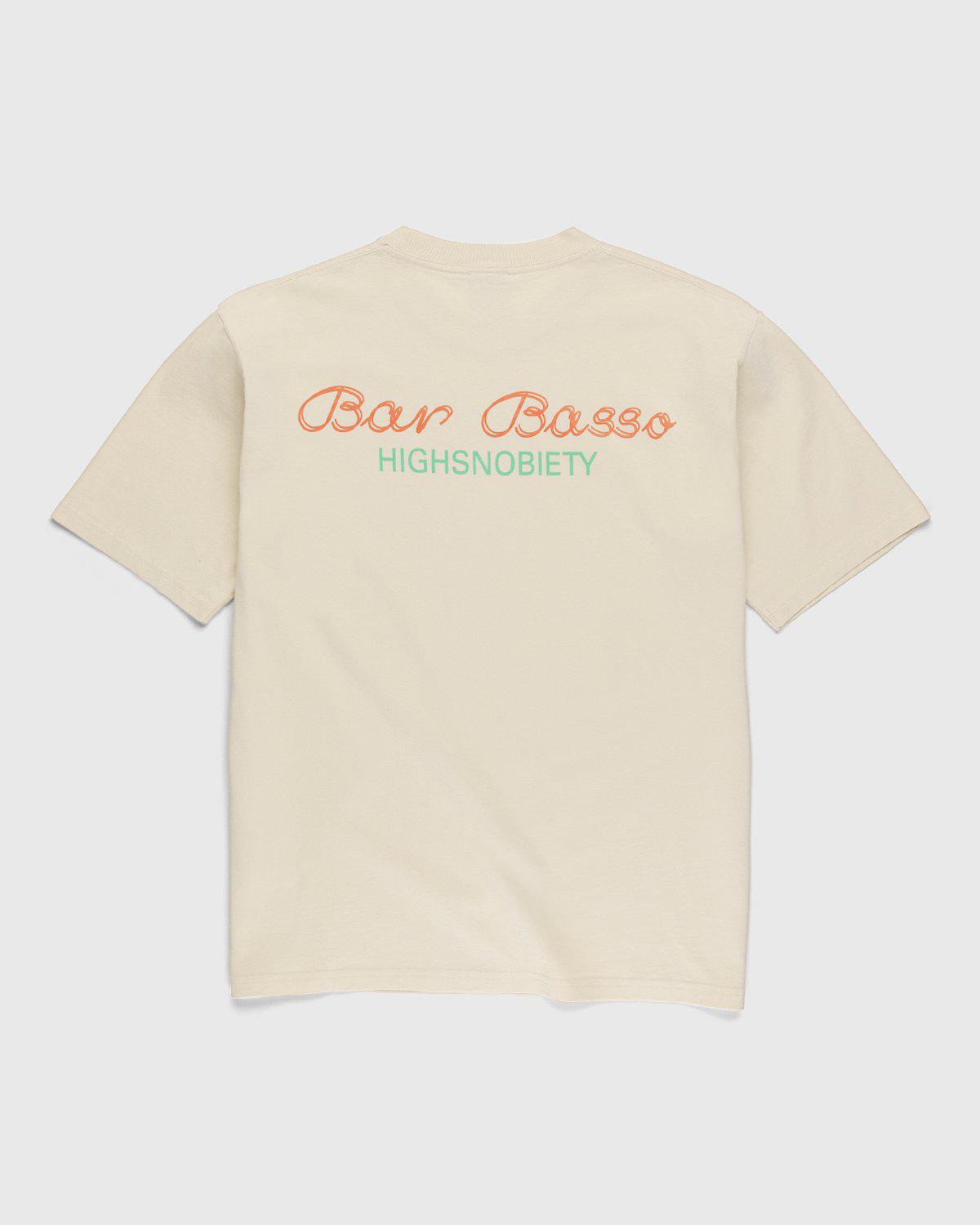 Bar Basso x Highsnobiety – Logo T-Shirt Eggshell by BAR BASSO X HIGHSNOBIETY