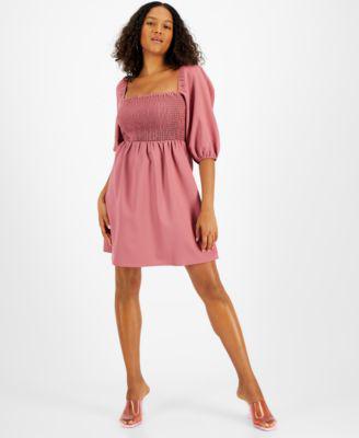 Women's Smocked Off-The-Shoulder Dress by BAR III