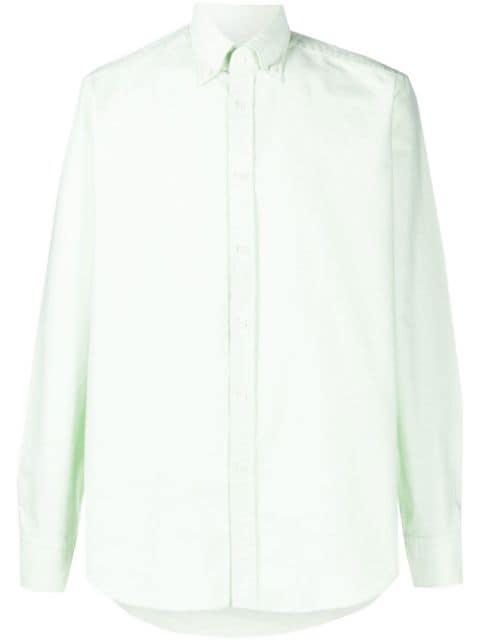 buttoned-collar long-sleeve shirt by BARACUTA