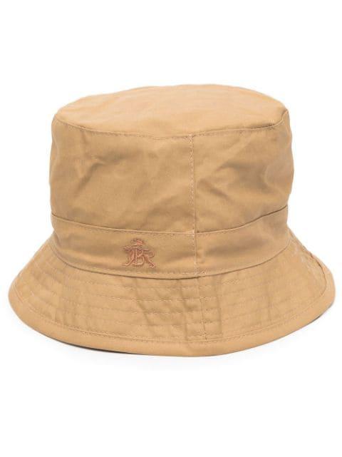 tonal logo-embroidered bucket hat by BARACUTA