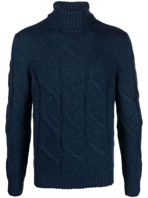 cable knit jumper by BARBA