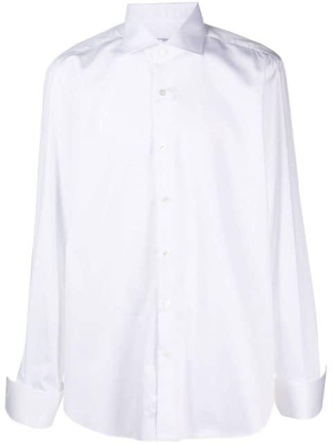 cutaway-collar buttoned shirt by BARBA