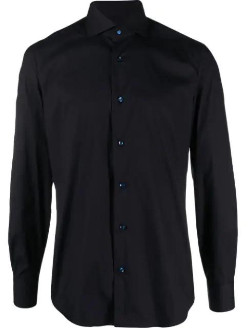 single-breasted cotton blend shirt by BARBA