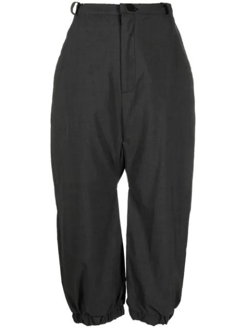 high-waist cropped trousers by BARBARA BOLOGNA