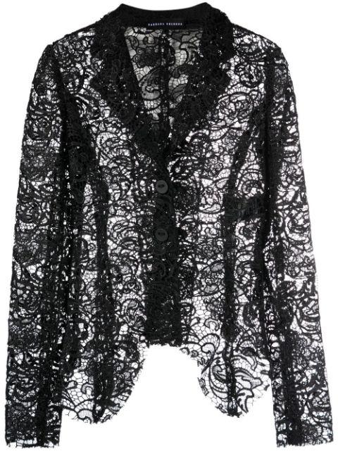 lace-embellished blazer by BARBARA BOLOGNA