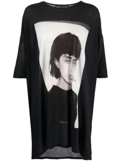photographic-print oversized T-shirt by BARBARA BOLOGNA