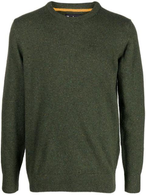 fine-knit ribbed-trim jumper by BARBOUR