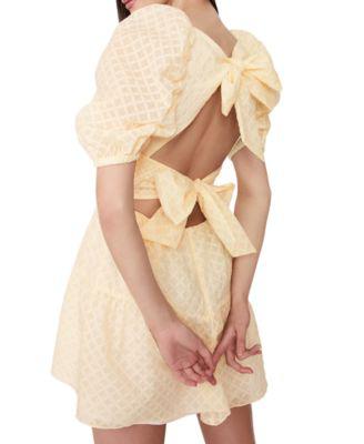 Women's Lucy Cotton Tie-Back Mini Dress by BARDOT