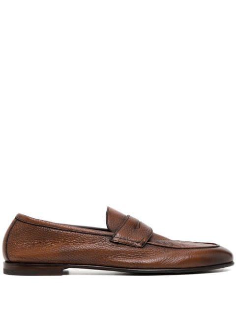 penny-slot leather loafers by BARRETT