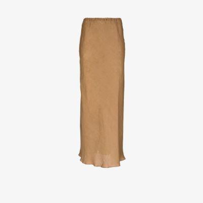 Dydine linen maxi skirt by BASERANGE
