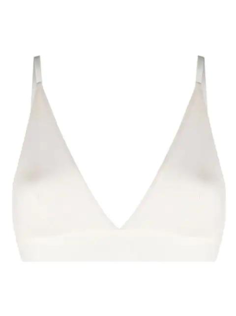 elasticated-trim triangle bra by BASERANGE