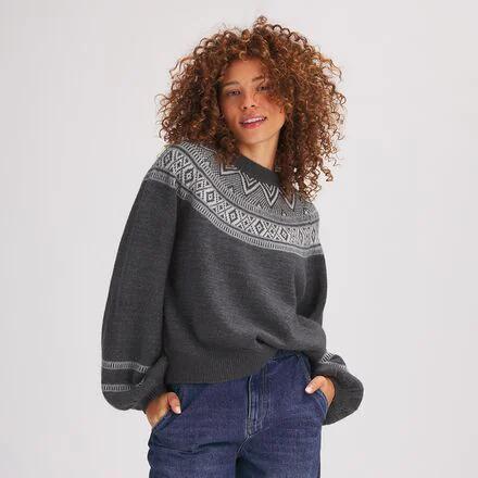 Geo Fair Isle Crewneck Sweater by BASIN&RANGE