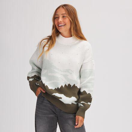 Jacquard Mockneck Sweater by BASIN&RANGE