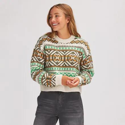 Nordic Pattern Crewneck Sweater by BASIN&RANGE