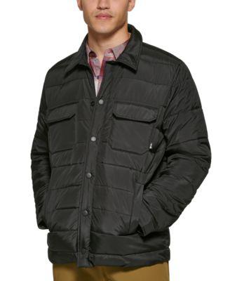 Men's Mission Quilted Puffer Shirt Jacket by BASS OUTDOOR