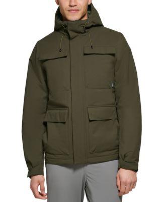 Men's Storm Rider Hooded Tech Utility Jacket by BASS OUTDOOR