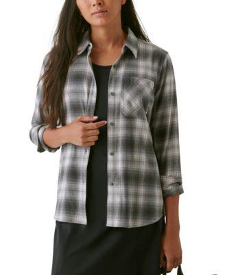 Women's Expedition Stretch Flannel Shirt by BASS OUTDOOR