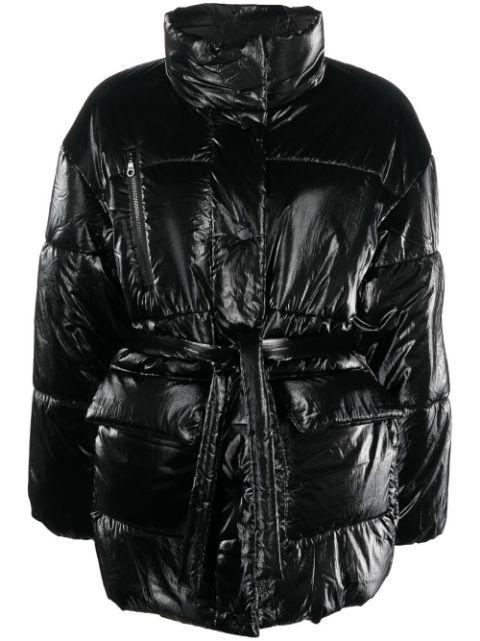 belted padded coat by BAUM UND PFERDGARTEN