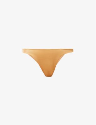 Bu logo-print bikini bottoms by BAYU THE LABEL