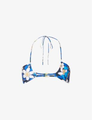Nue floral-print bikini top by BAYU THE LABEL
