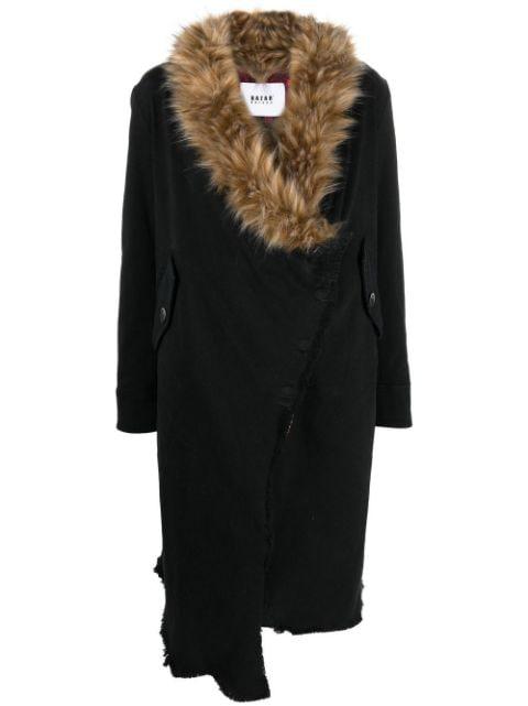 wool-blend cardigan coat by BAZAR DELUXE