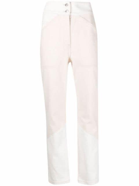 Apolo cropped patchwork jeans by BA&SH