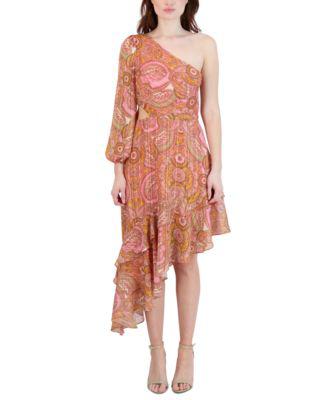 Women's Paisley-Print One-Shoulder Dress by BCBGENERATION