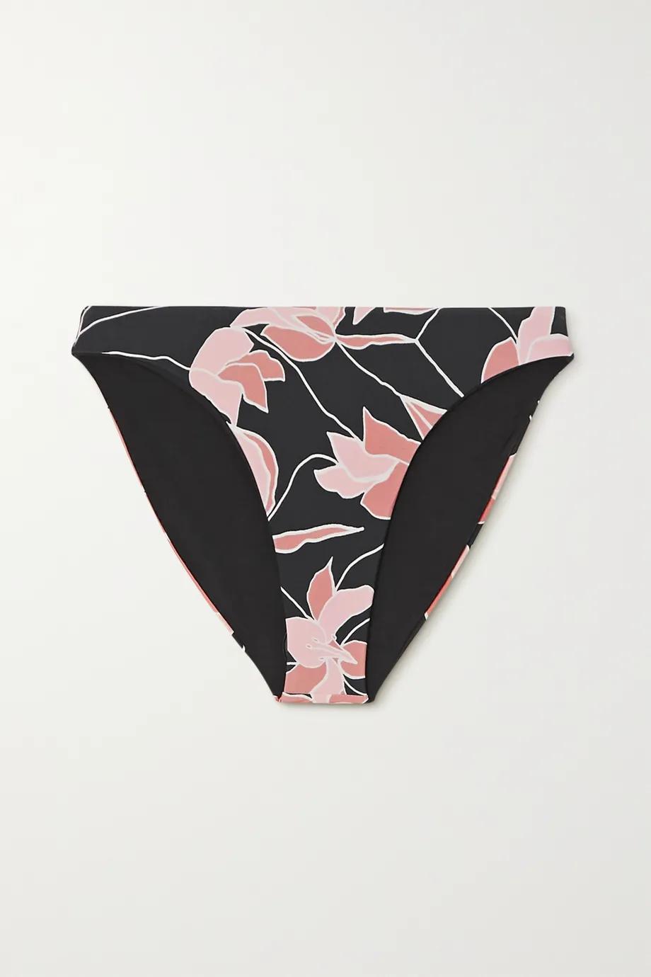 Chelsea floral-print bikini briefs by BEACH RIOT