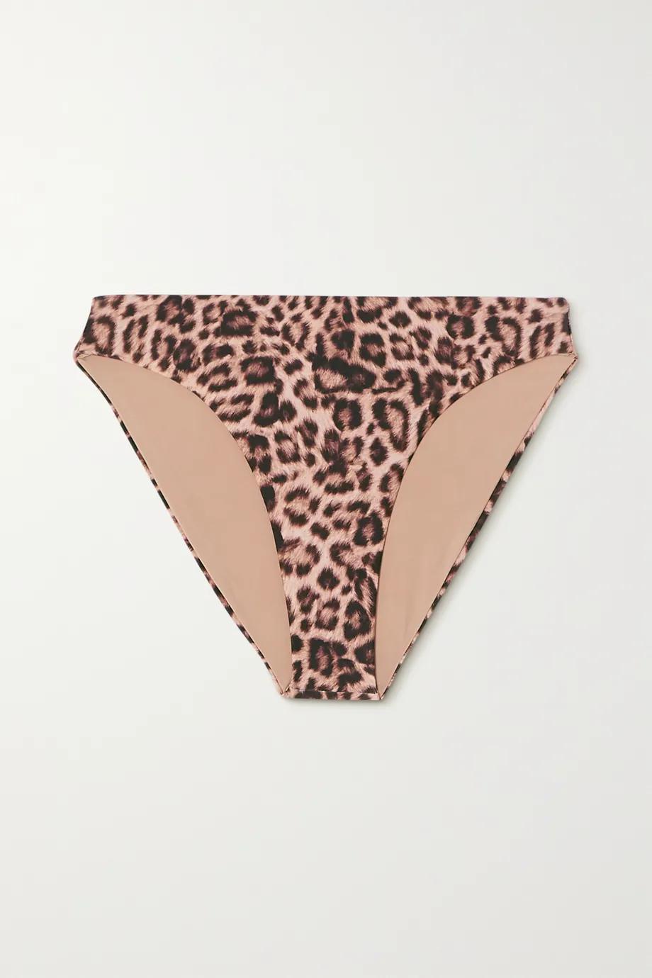 Chelsea leopard-print bikini briefs by BEACH RIOT