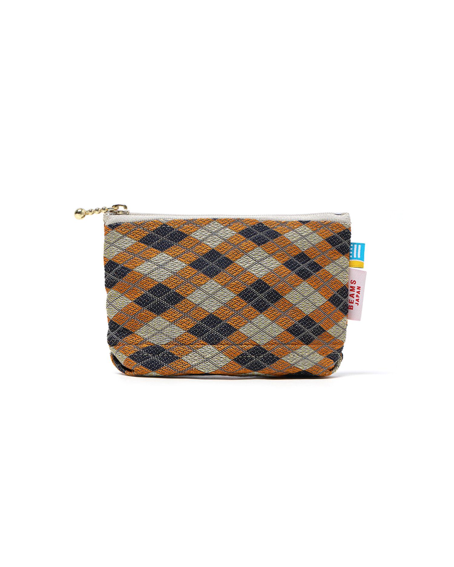 Patterned zip pouch by BEAMS JAPAN