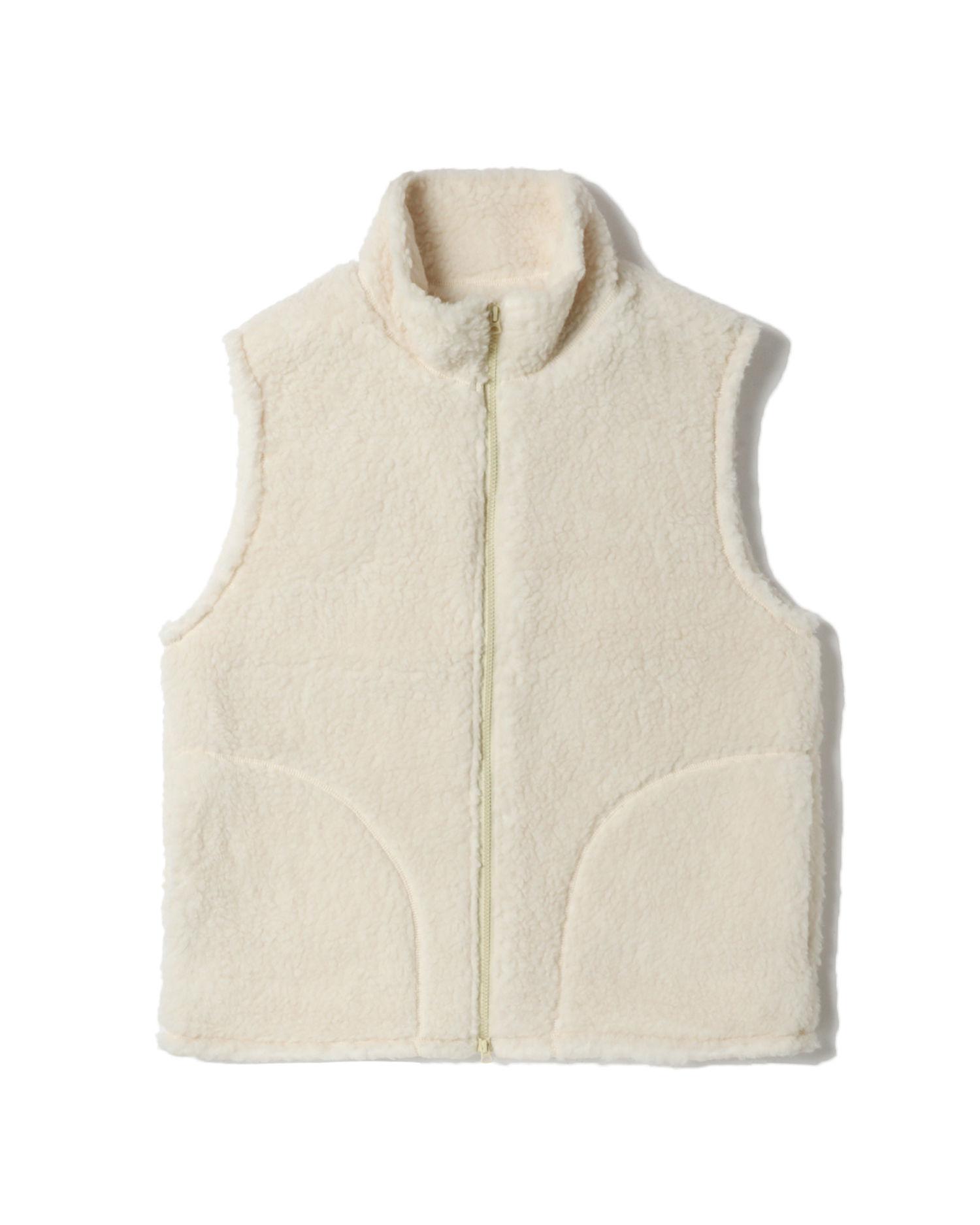 Fleece zip vest by BEAMS PLUS