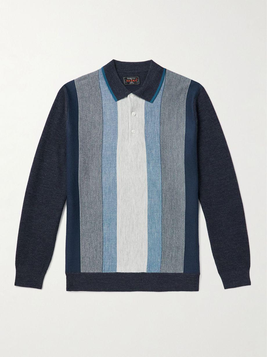 Knitted Wool-Jacquard Polo Shirt by BEAMS PLUS