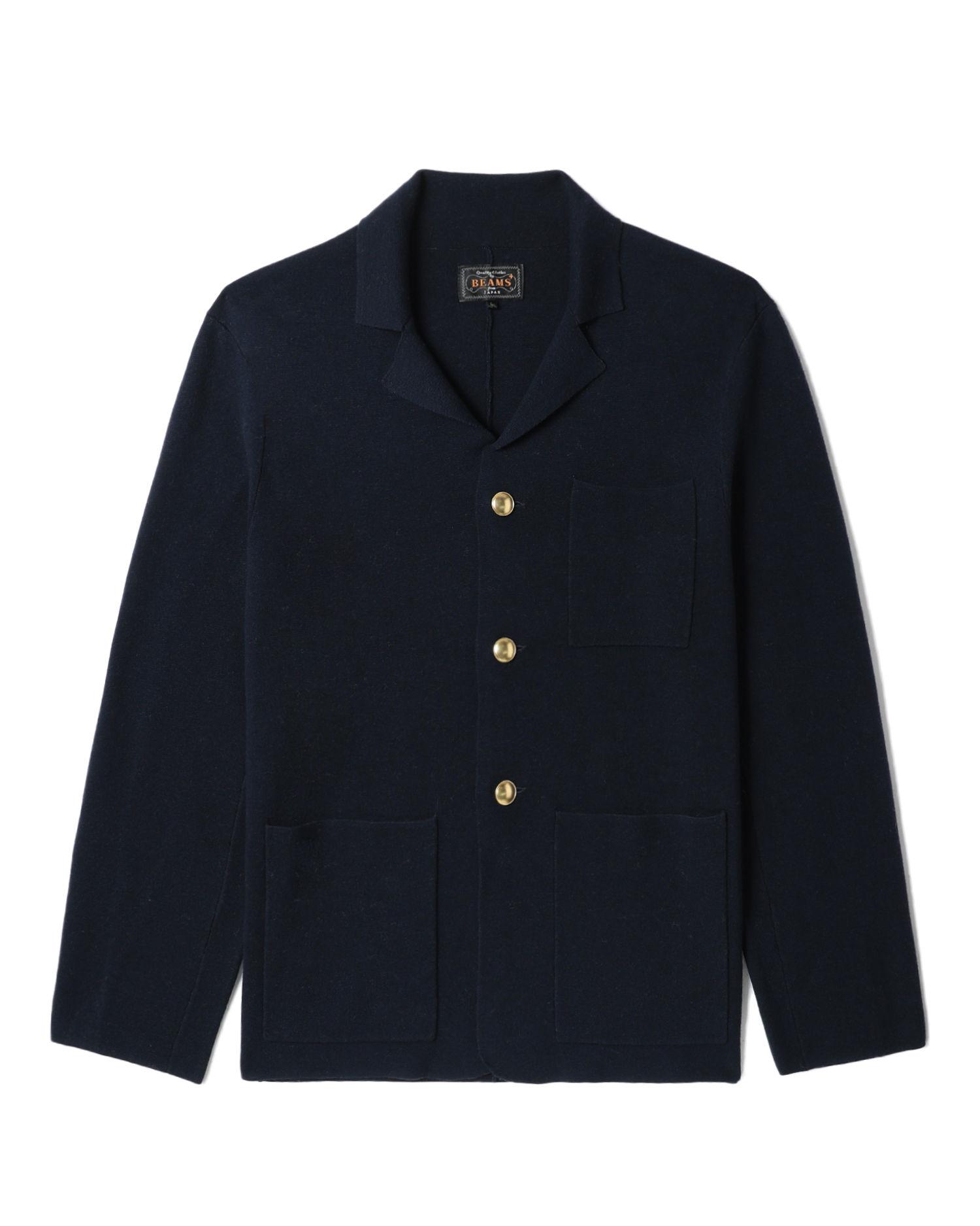 Relaxed cotton wool jacket by BEAMS PLUS