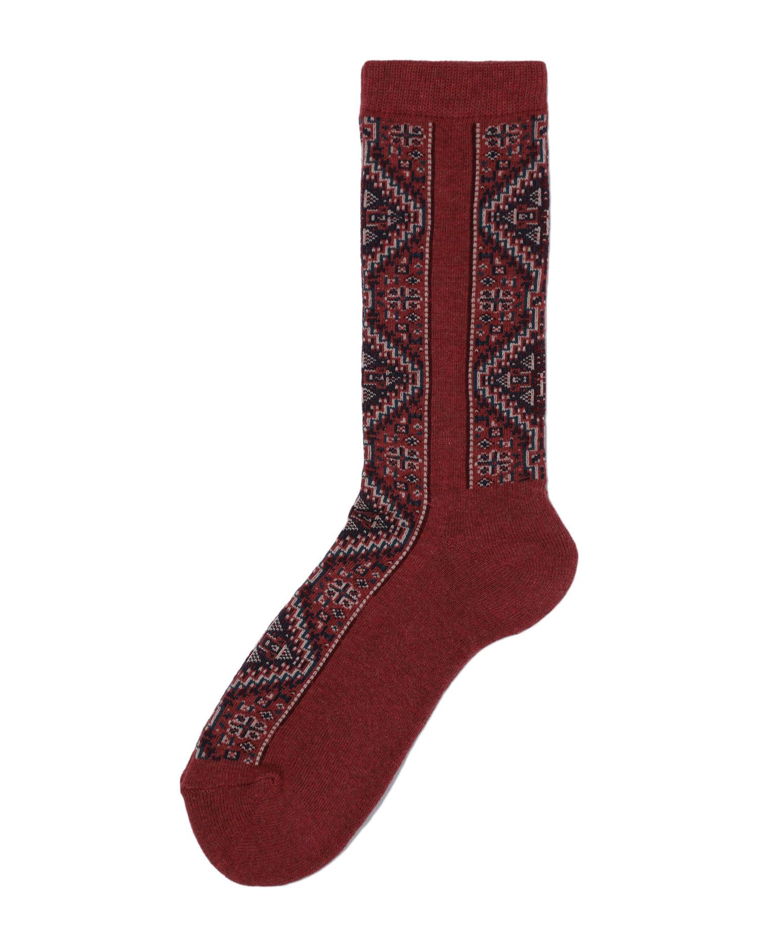 Pattern intarsia socks by BEAMS