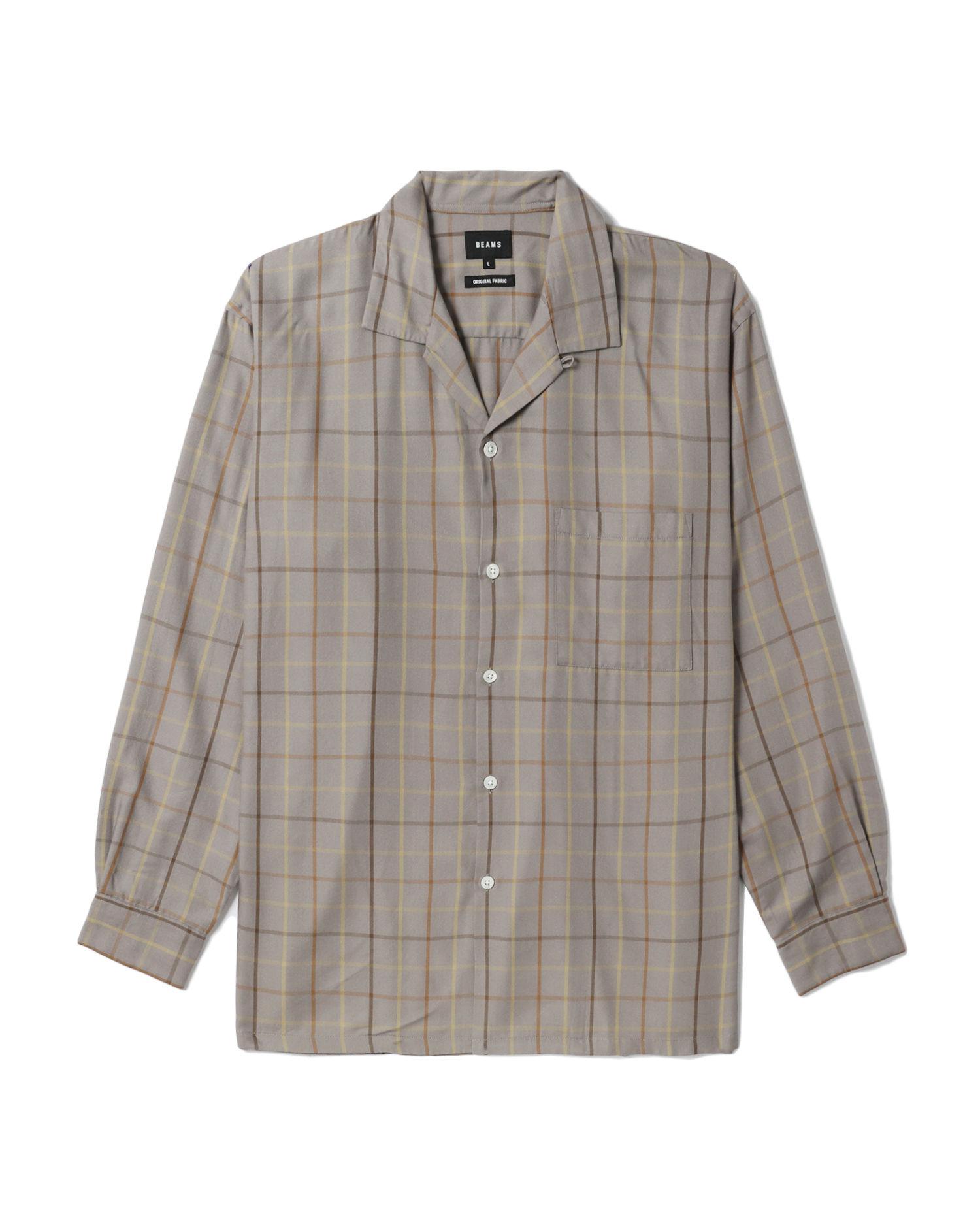 Shadow Plaid Flannel Zip Up Shirt Brown by SUPREME | jellibeans